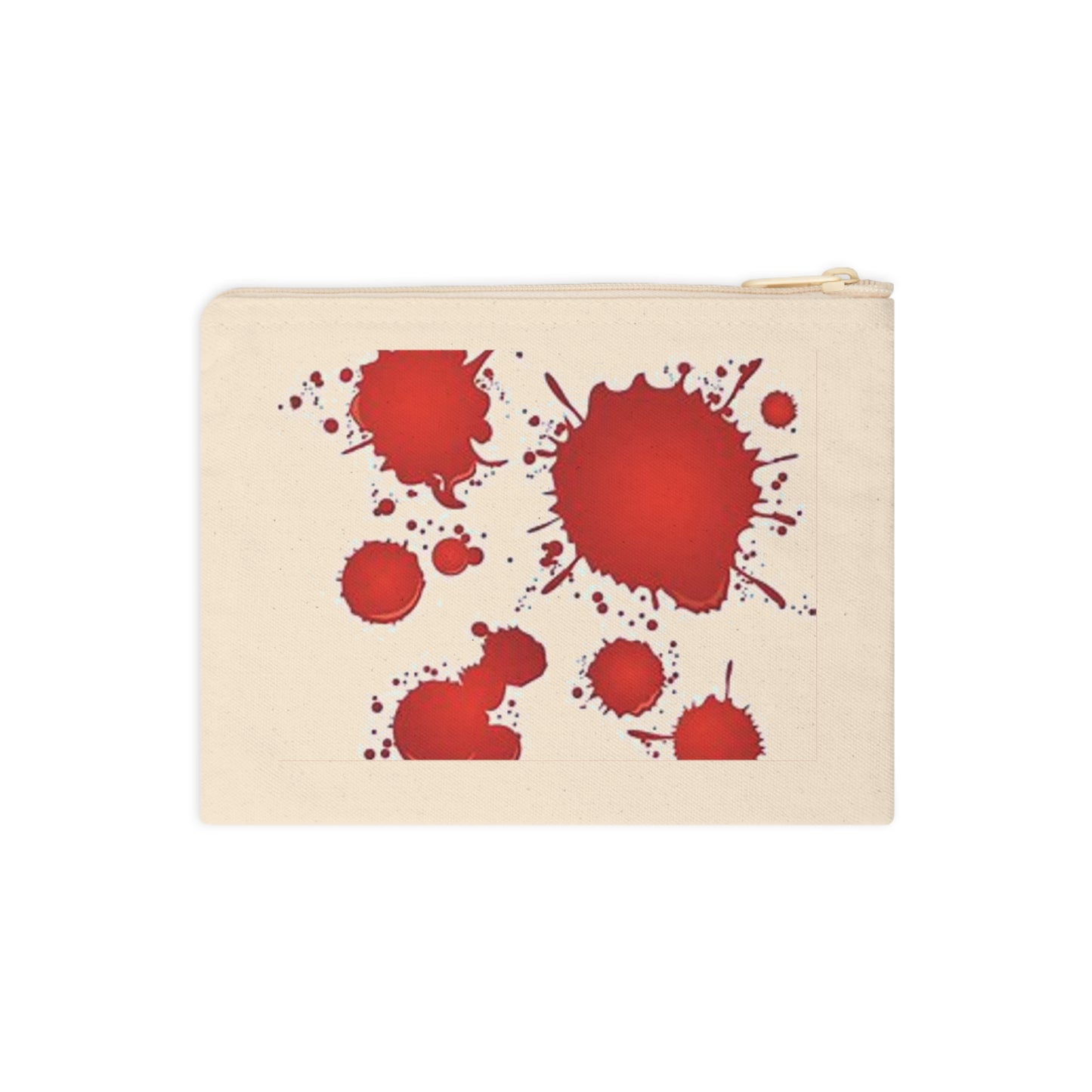 Cosmetic Bag - Blood Spatter Pattern - Accessory Zipper Pouch Pencil or Makeup Case