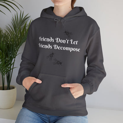 Hoodie - Sarcastic - Friends Don't Let Friends Decompose