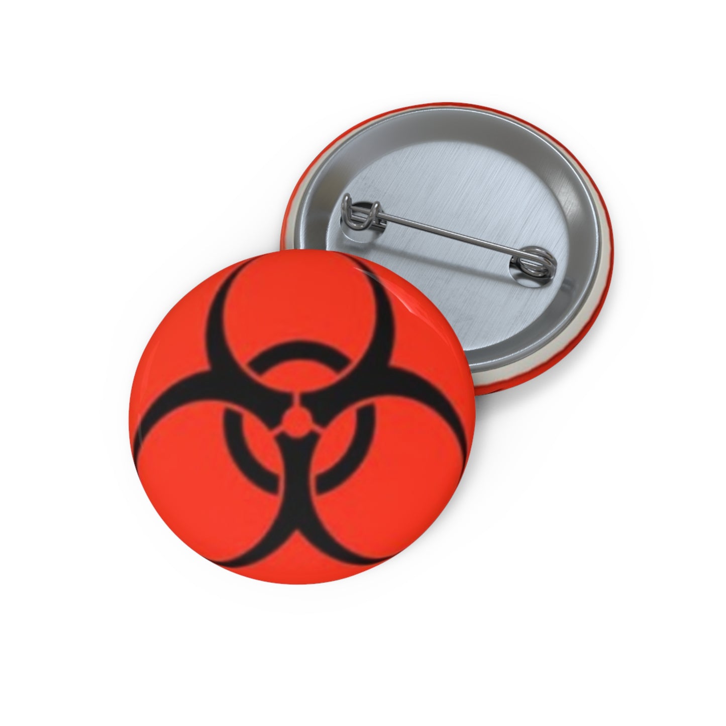 Biohazard Pattern - Custom Pin Buttons
