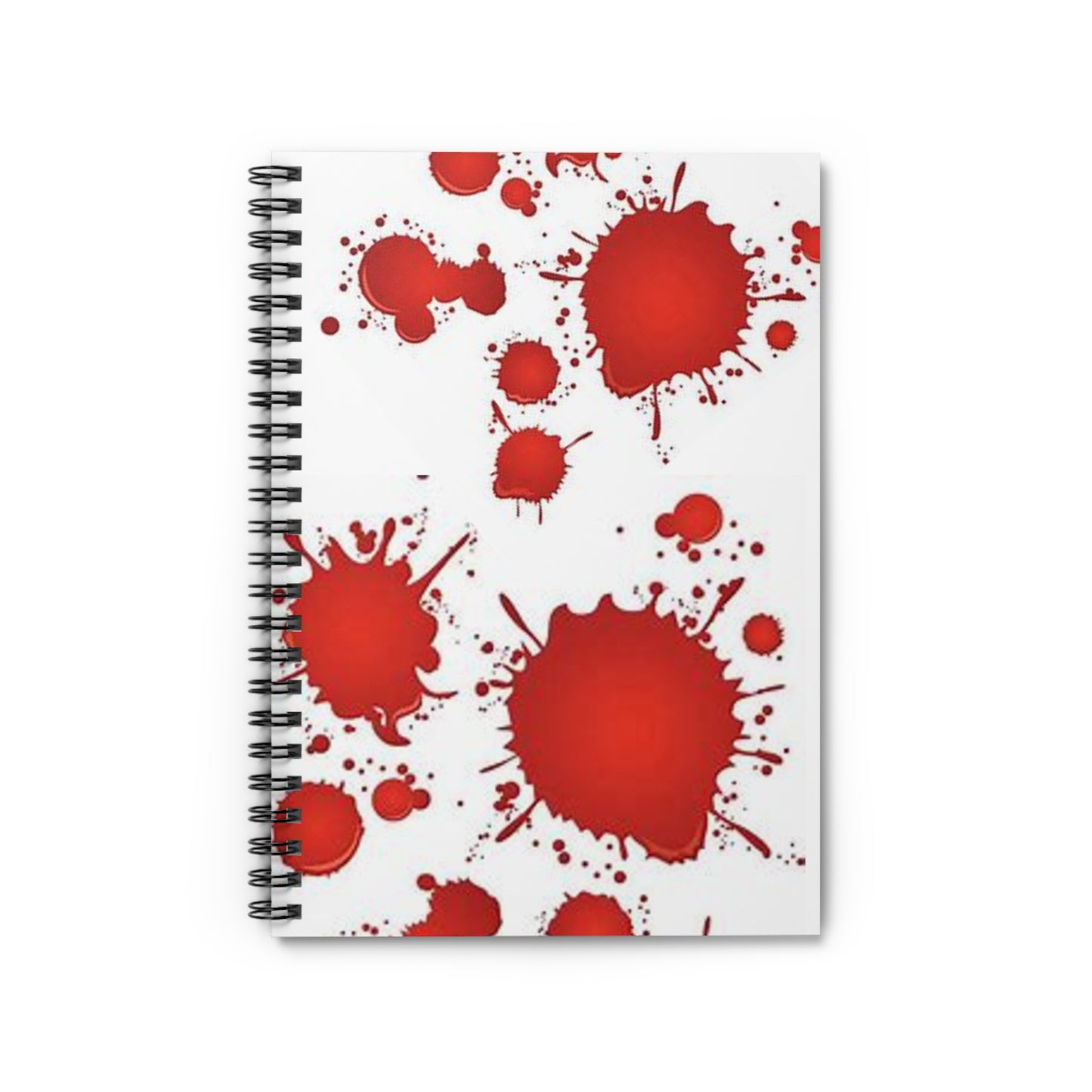 Salpicaduras de sangre - Cuaderno de espiral - Línea reglada