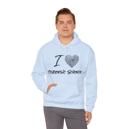 Hoodie - I Love Forensic Science