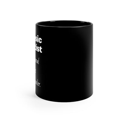 Científico forense - Taza de café negra, 11 oz