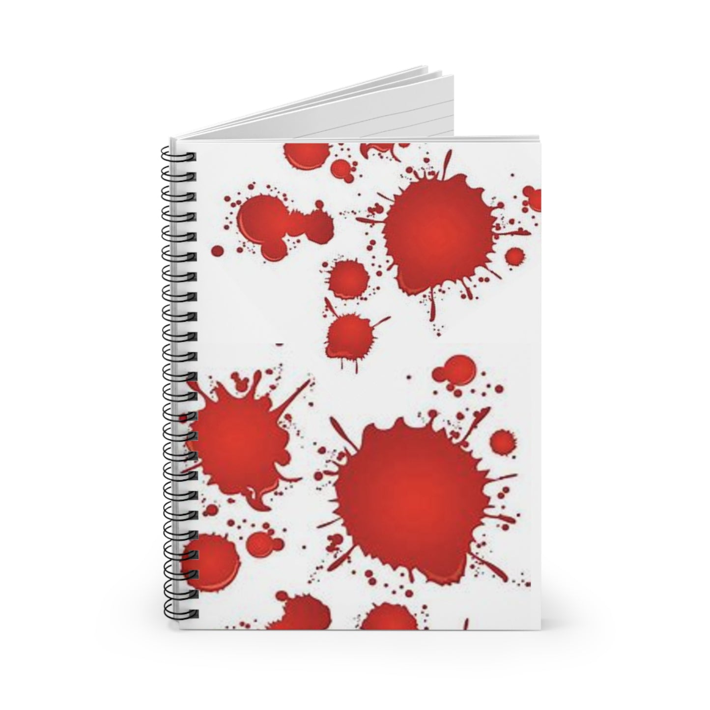 Salpicaduras de sangre - Cuaderno de espiral - Línea reglada