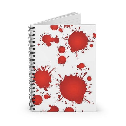 Salpicaduras de sangre - Cuaderno de espiral - Línea reglada