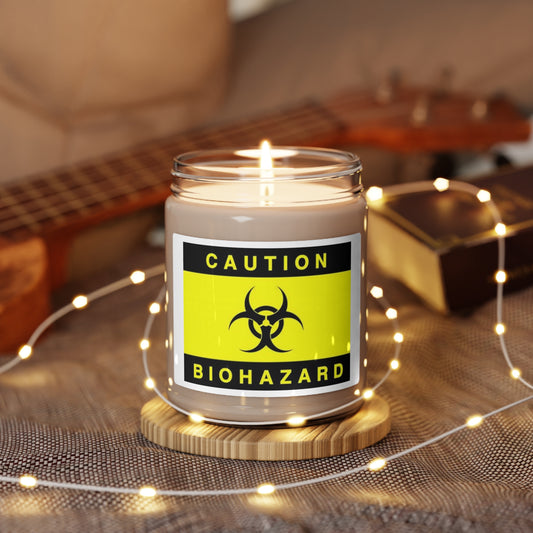 Biohazard Pattern - Scented Soy Candle 9oz