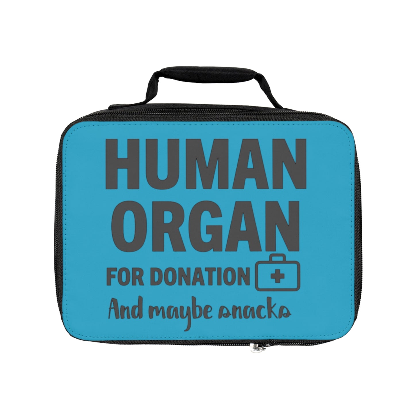 Órgano humano para donación y snacks - Turquesa - Bolsa de almuerzo