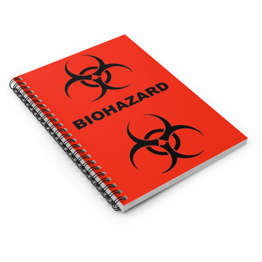 Biohazard Pattern - Spiral Notebook - Ruled Line