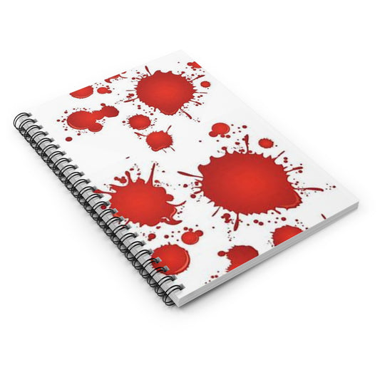 Salpicaduras de sangre - Cuaderno de espiral - Línea reglada