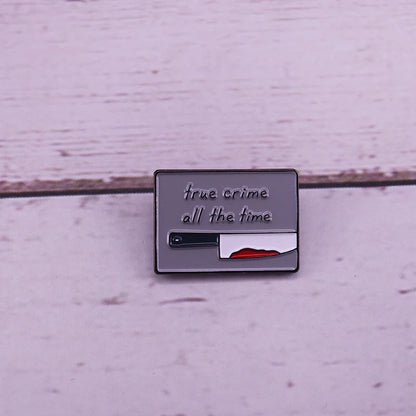 Pin de esmalte - Mi asesinato favorito verdadero crimen pin asesinato asesino en serie regalo