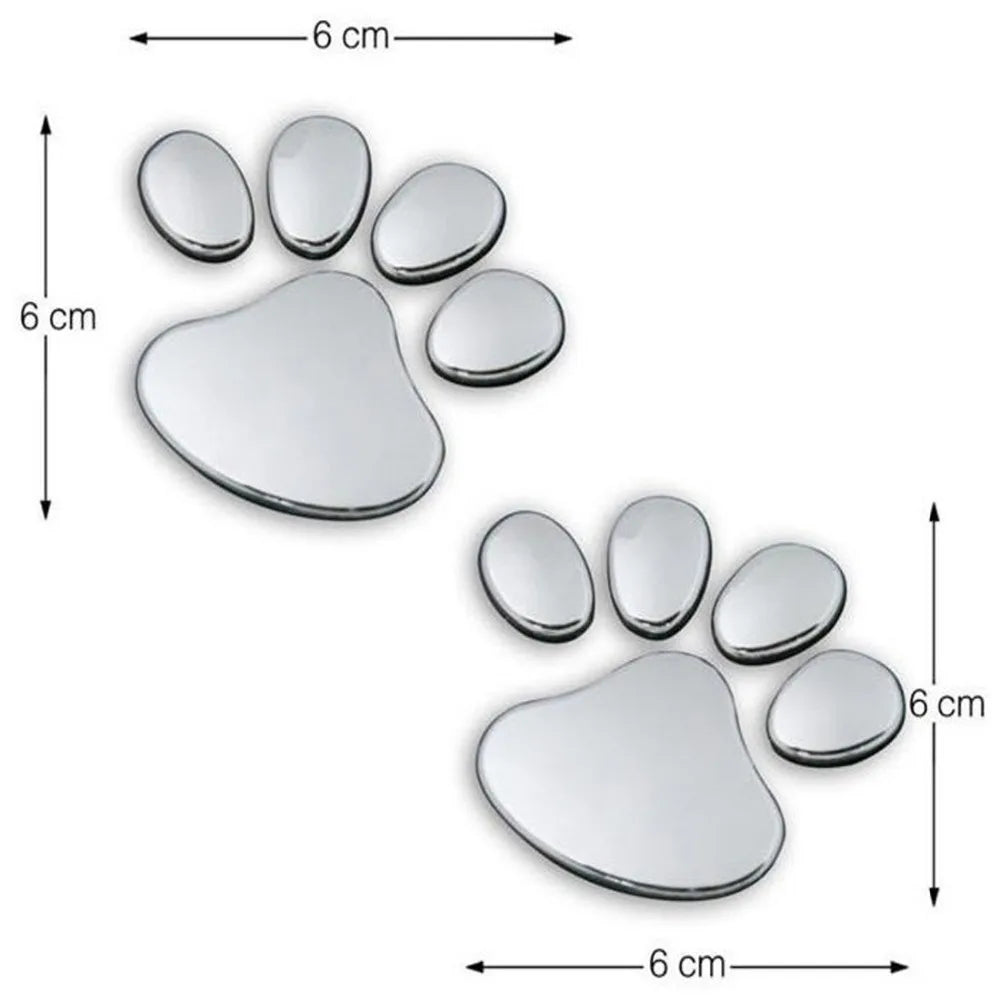 Vehicle Accessories - Pet Lover - Paw Sticker - 3D Decals