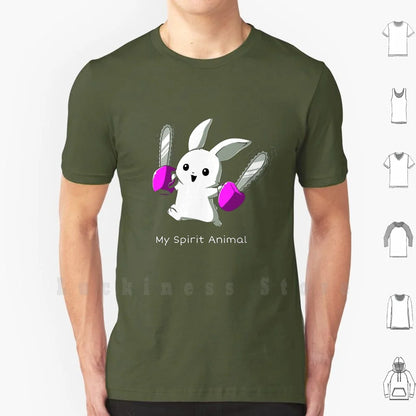 T-Shirt - Sarcastic - Metal - Horror - My Bunny Is Cute But Psycho - Spirit Animal Shirts