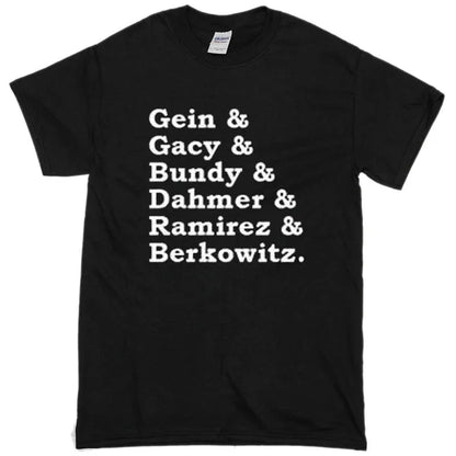 Camiseta-Camiseta de asesino en serie, camiseta divertida, camiseta de Chef, ropa de calle de manga corta de verano para hombre, camisetas de Fitness para hombre