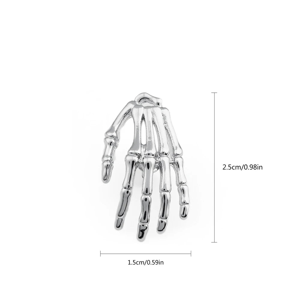 Enamel Pin - Sarcastic - Forensic - Skeleton Hand Pin