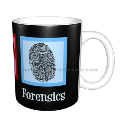 Mug - Peace Love Forensics Fingerprint Mug