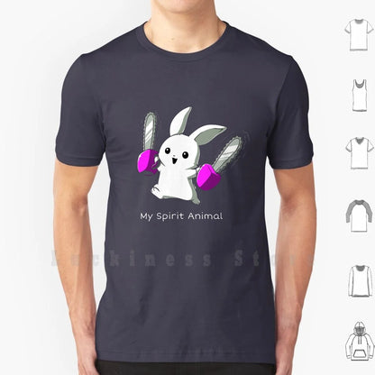 T-Shirt - Sarcastic - Metal - Horror - My Bunny Is Cute But Psycho - Spirit Animal Shirts