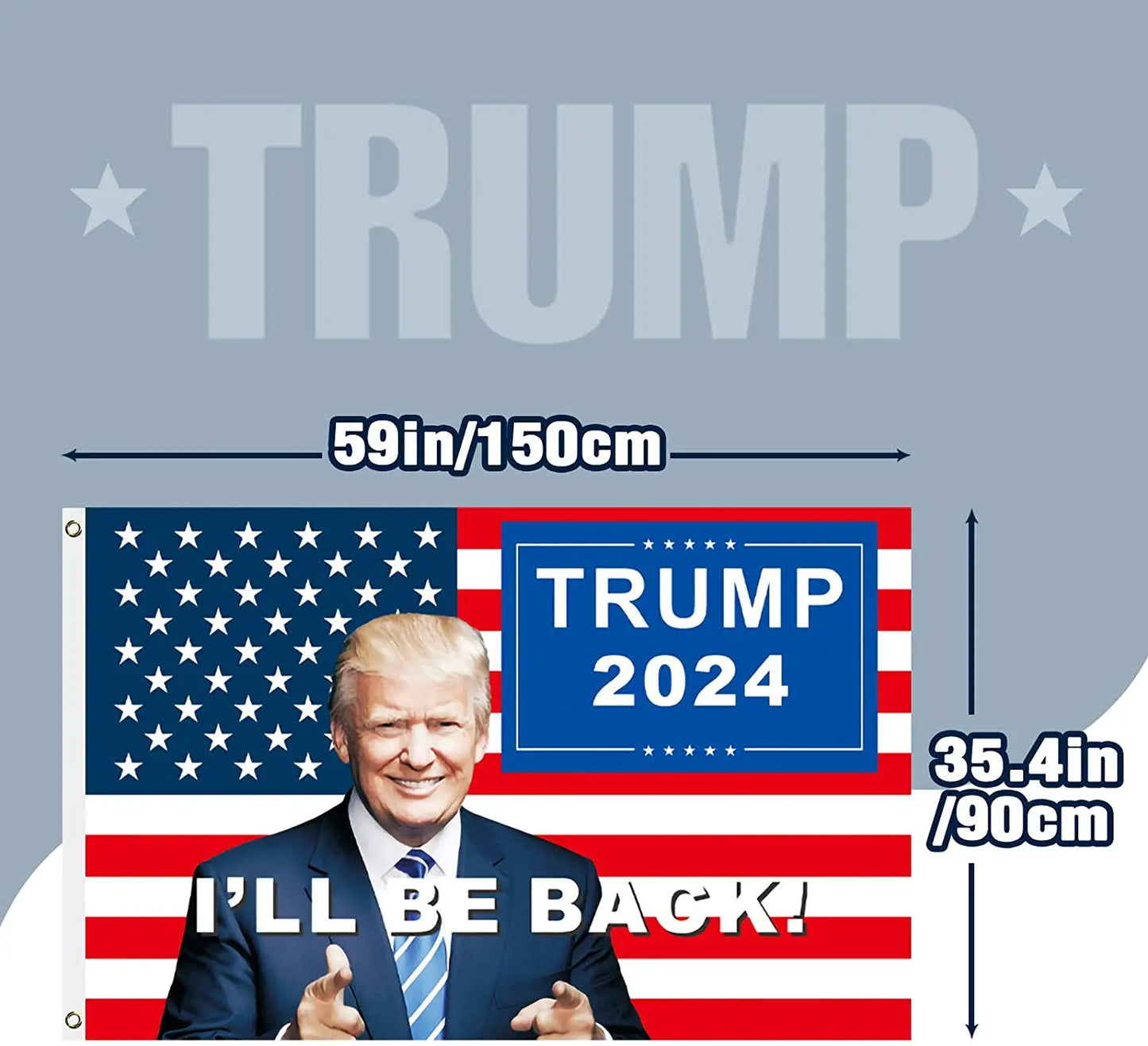Pro-Trump - 3X5ft Trump Flags 2024