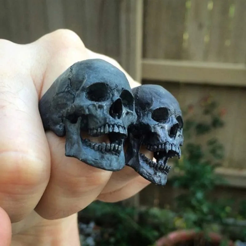 Jewelry - True Crime - Vintage Punk Stainless Steel Skull Rings