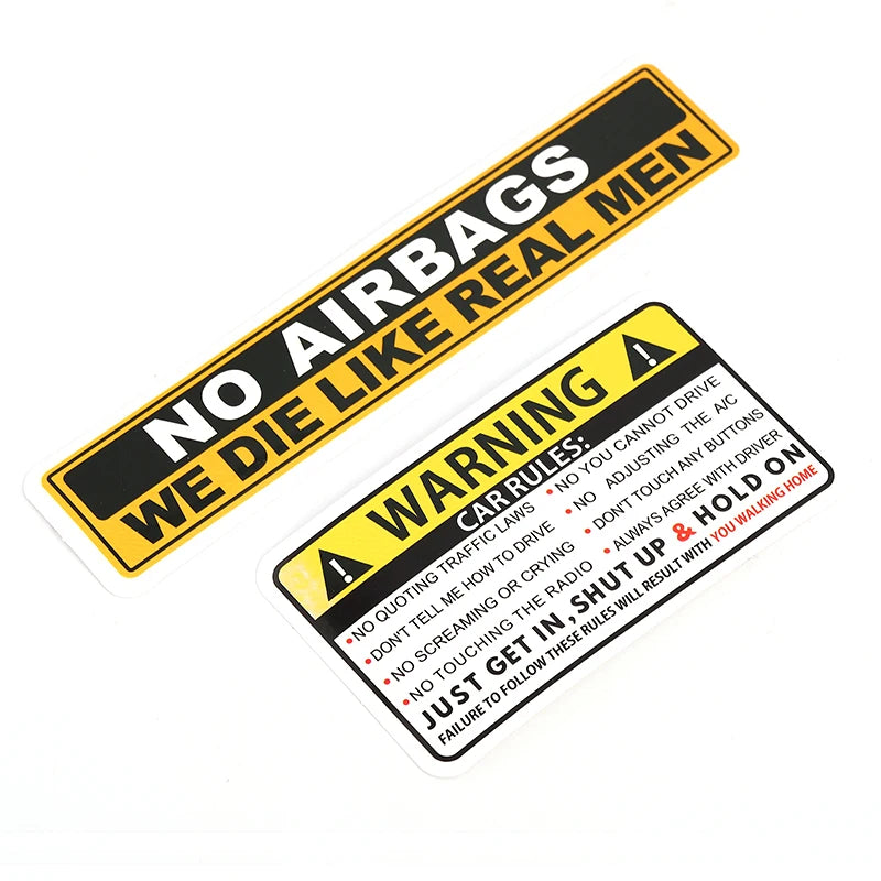 Vehicle Accessories - Sticker - Hilarious - Dark Humor - Sarcastic - Car Sticker Decals