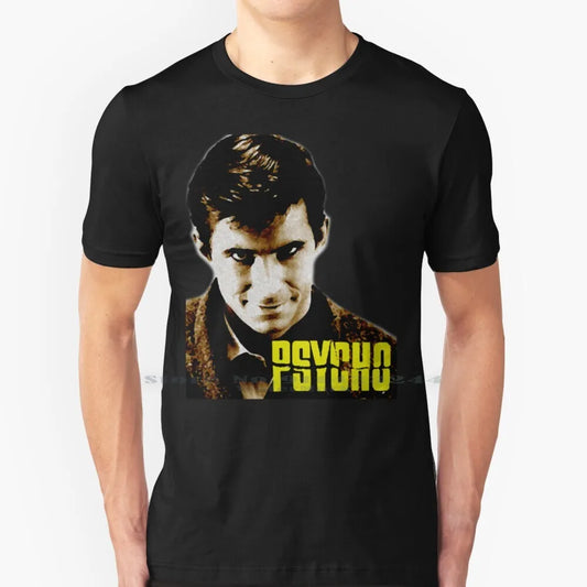 Camiseta-Psico-Norman Bates Camiseta de algodón 6XL Psycho Norman Bates película Alfred Hitchcock película asesinato asesino en serie muerte