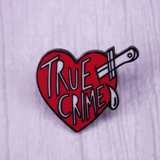 Enamel Pin - True Crime - True Crime Heart Pin