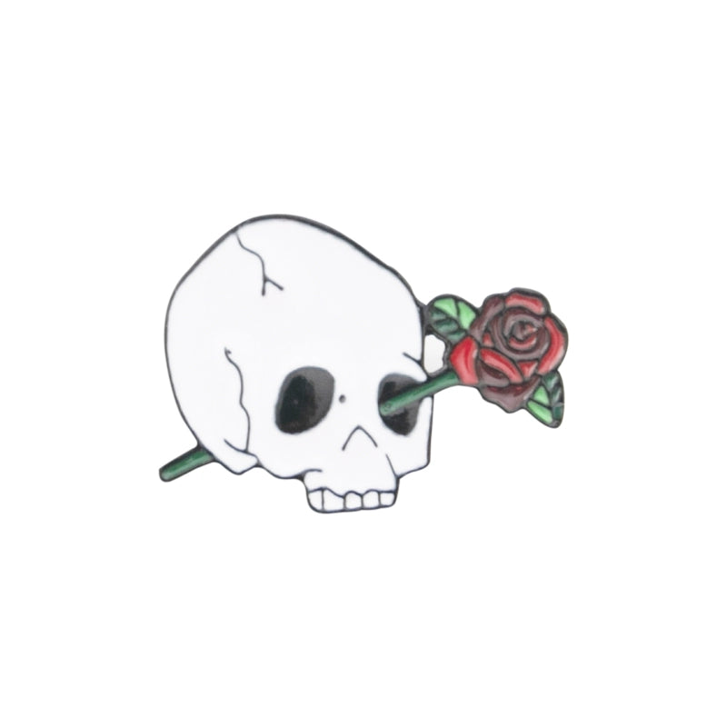 Enamel Pin - Dark Humor - True Crime - Skull / Skeleton Pins