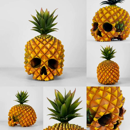 Figurine - Forensic - True Crime - Pineapple Skull