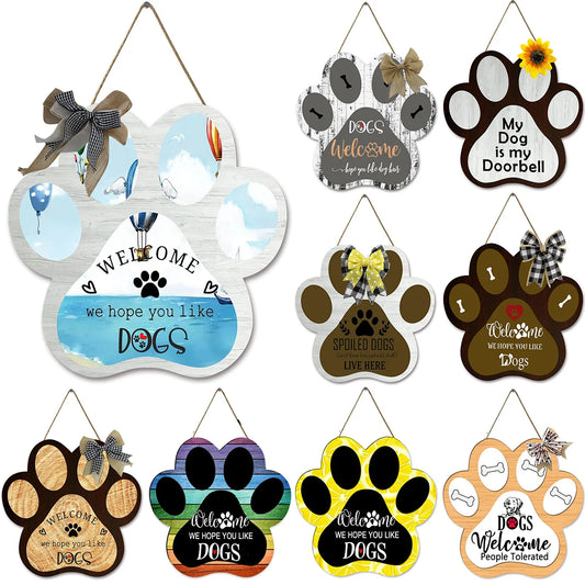 Pet Accessories - Funny Wooden Dog Signs