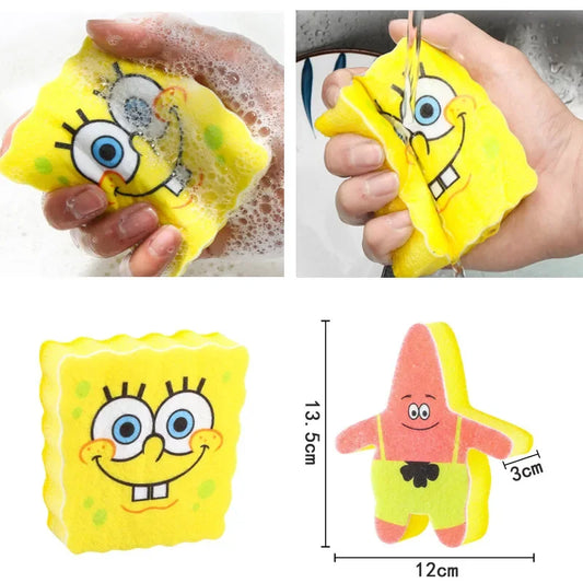 Home Decor - Kitchen Sponges - SpongeBob or Patrick - Sponge - 5 pieces