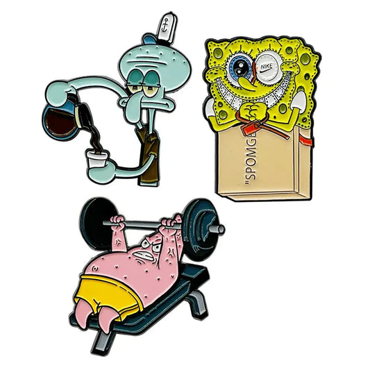 Enamel Pin - SpongeBob - Patrick Star - Squidward Tentacles Pins