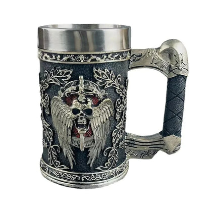 Mug - Medieval Angel of Death - Beer Mug - Stein - Viking Style