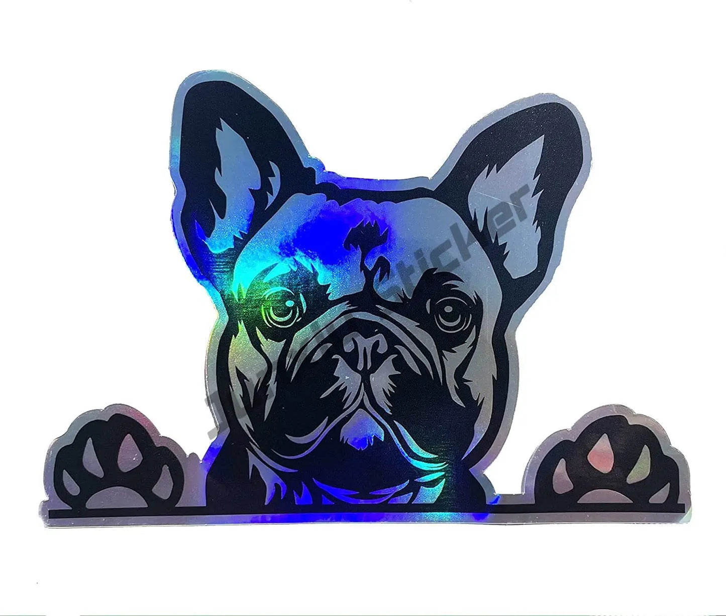 Sticker - Vehicle Accessories - French Bulldog Holographic Decal