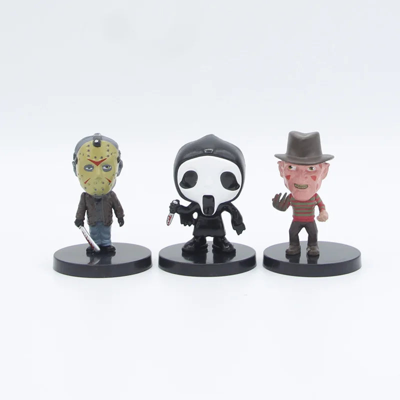 Collectible Figurine - Horror - 10pcs/set - Movie Characters - V for Vendetta - Chucky - Freddy - Jason - Saw
