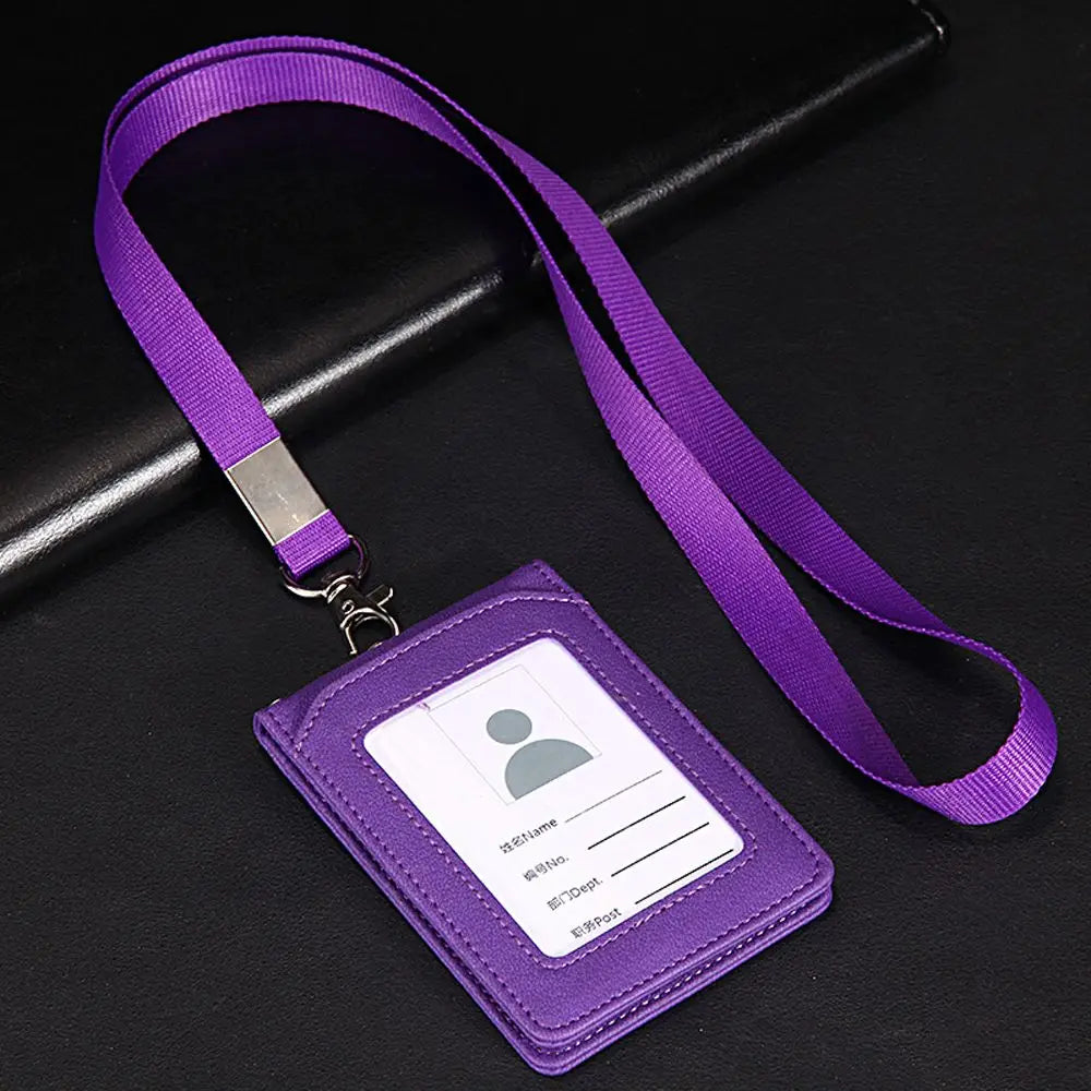 Scene Supplies - Foldable Card Holder Badge ID Holder with Lanyard