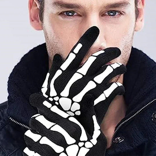 Gloves - Halloween - 1 Pair Adult Skeleton Hand Gloves