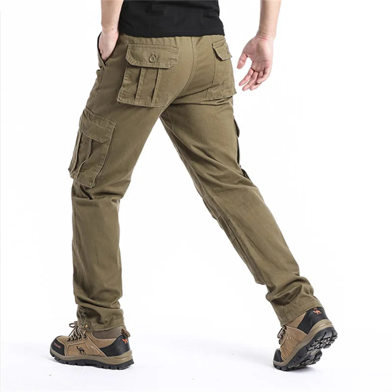Scene Supplies - Large Pocket Loose Cargo Tactical Pants for Men