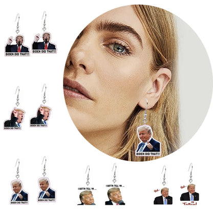Pro-Trump - Jewelry - Funny Trump Earrings