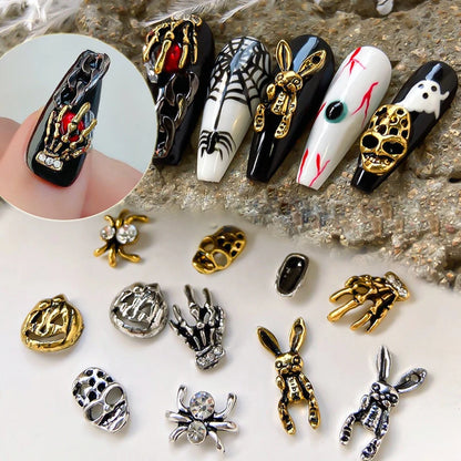 Sticker - Gothic - Skull - Nail Charms - Decals