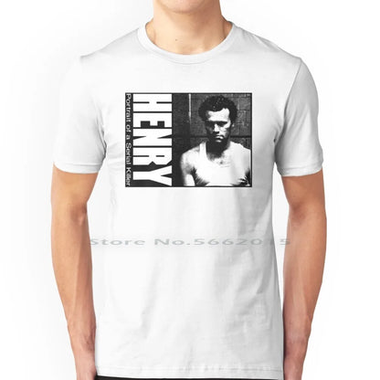 Camiseta-Henry-Retrato de un asesino en serie Camiseta 100% algodón Henry Serial Killer Horror clásico Ted Bundy Jeffrey Dahmer True Crimes