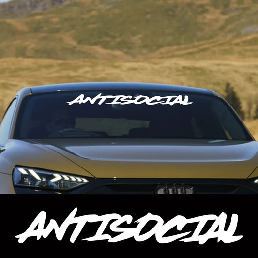 Vehicle Accessories - Sticker - Antisocial Car Window Decal