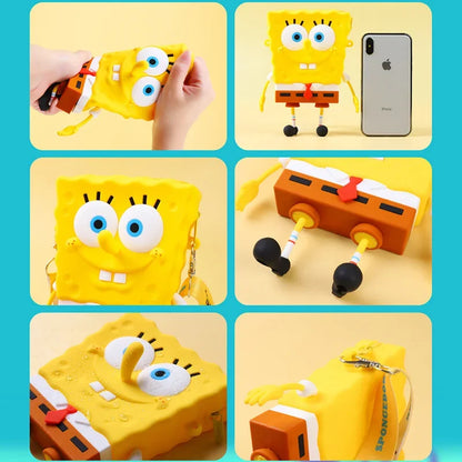 Handbag - SpongeBob - Soft Silicone - Purse - Phone Holder