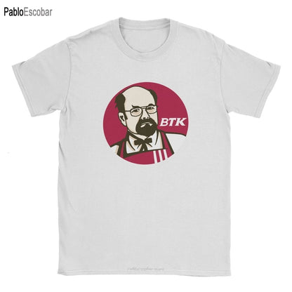 T-Shirt - True Crime - Serial Killer - Dark Humor - BTK with KFC Logo