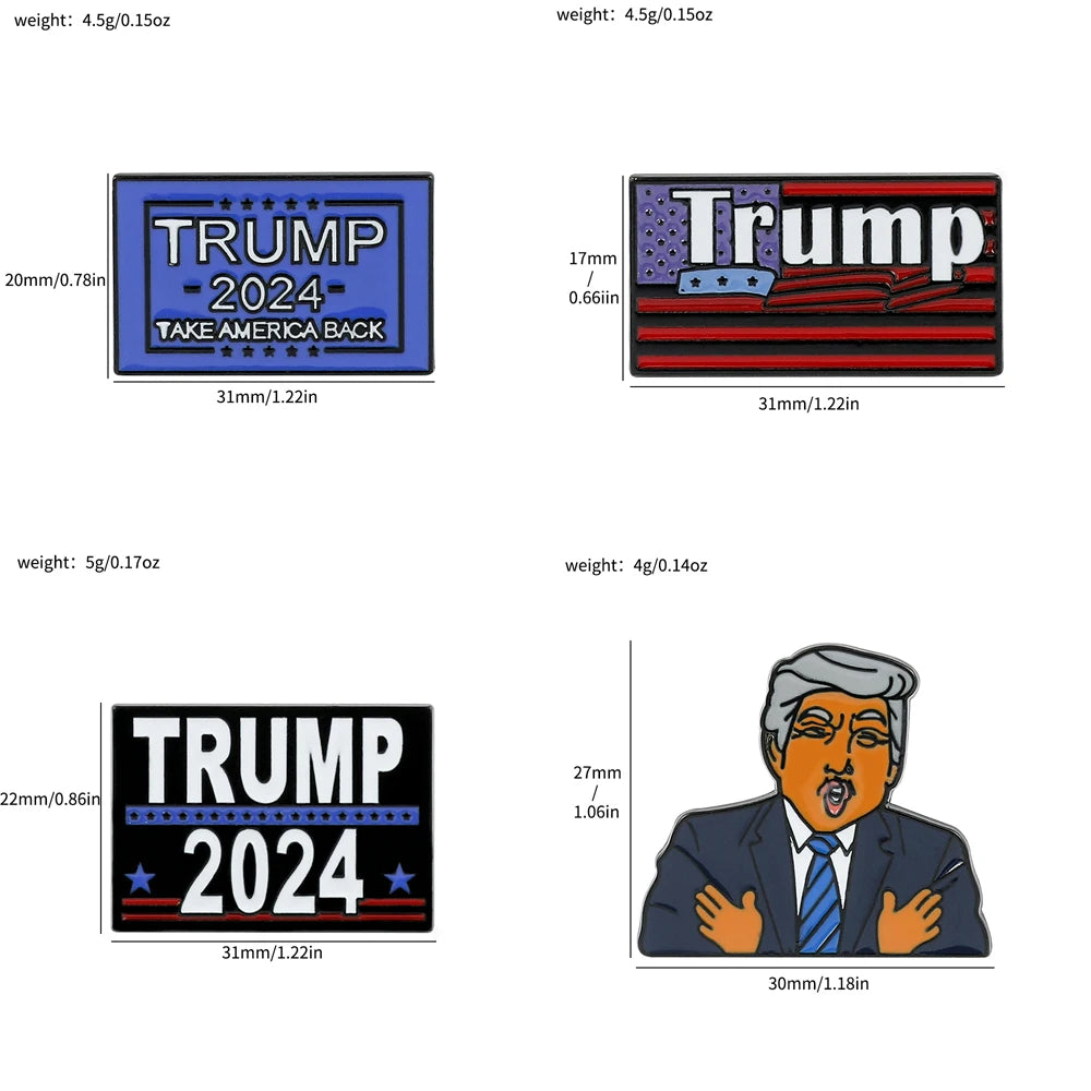 Enamel Pin - Pro-Trump - Donald Trump President Pins