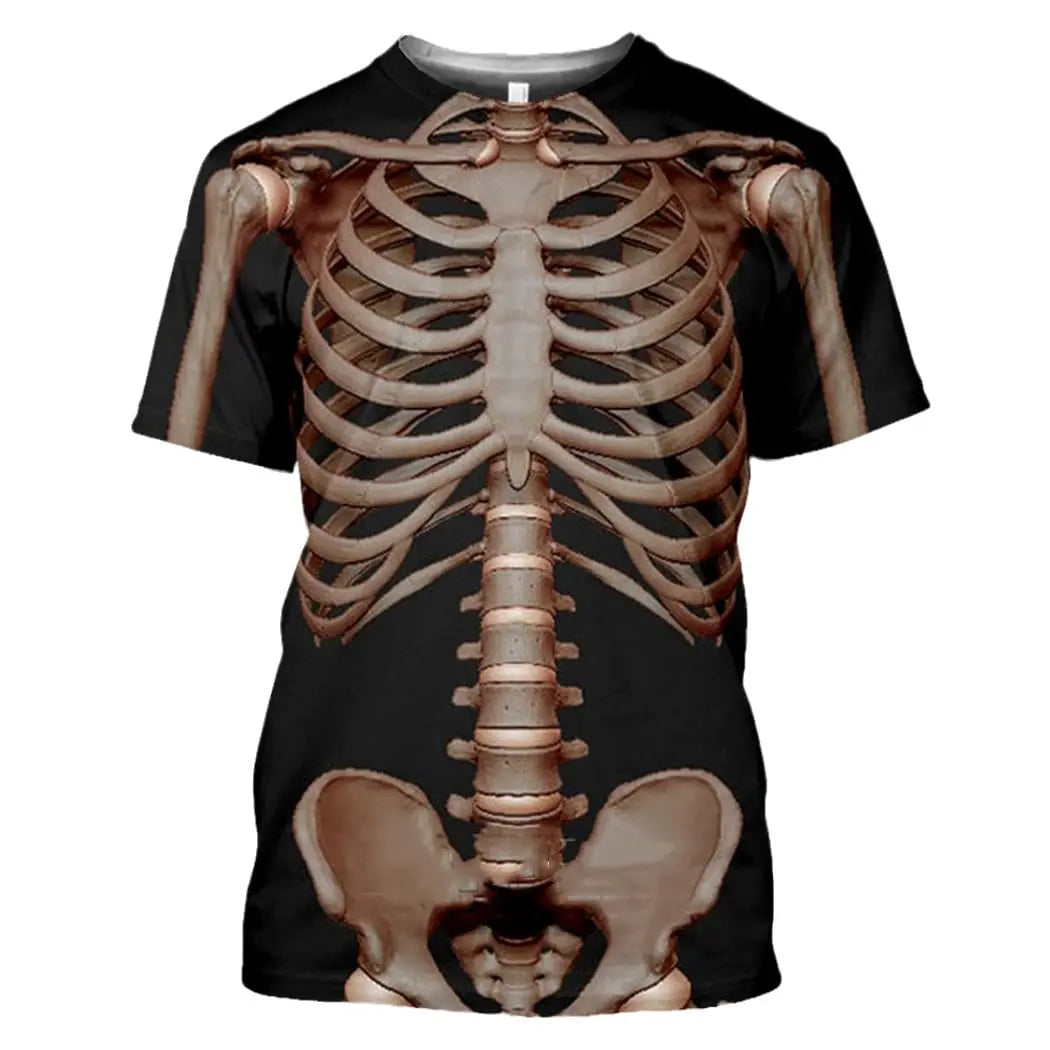 T-Shirt - Funny - Medical - Skeleton Internal Organs 3D Print Shirt
