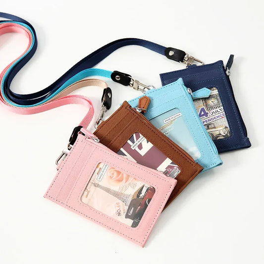 Scene Supplies - Leather Credit Card Badge ID Holder with Coin Purse