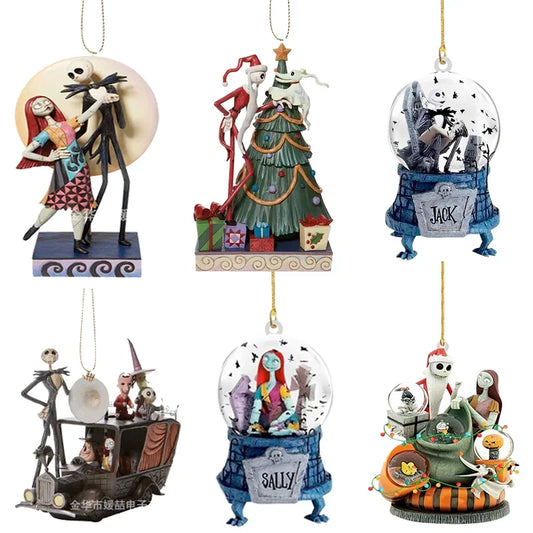 Ornament - Tim Burton - Nightmare Before Christmas Holiday ornaments or vehicle mirror decorations