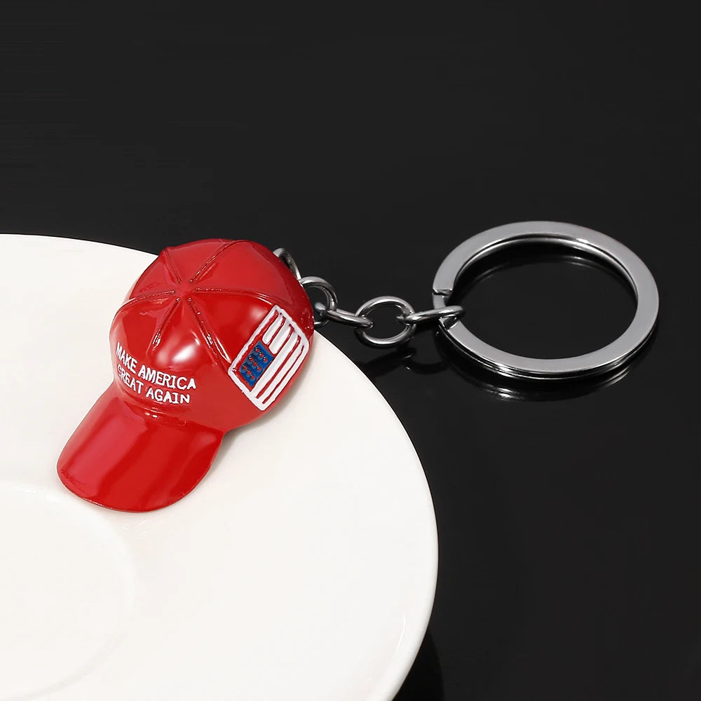 Keychain - Pro-Trump Red Hat