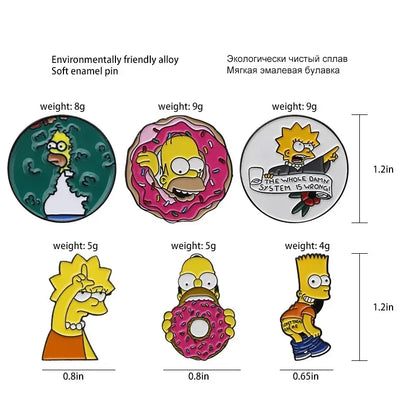 Enamel Pin - Funny - Sarcastic - Simpsons Pins