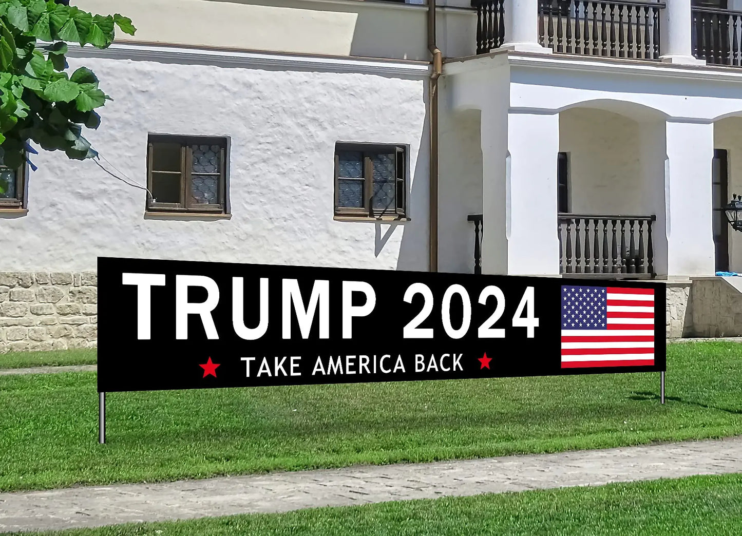 Pro-Trump - Large Banner - Flag - Trump -Keep America Great Again 2024