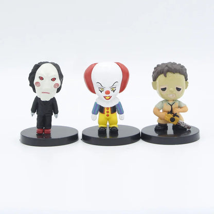 Collectible Figurine - Horror - 10pcs/set - Movie Characters - V for Vendetta - Chucky - Freddy - Jason - Saw