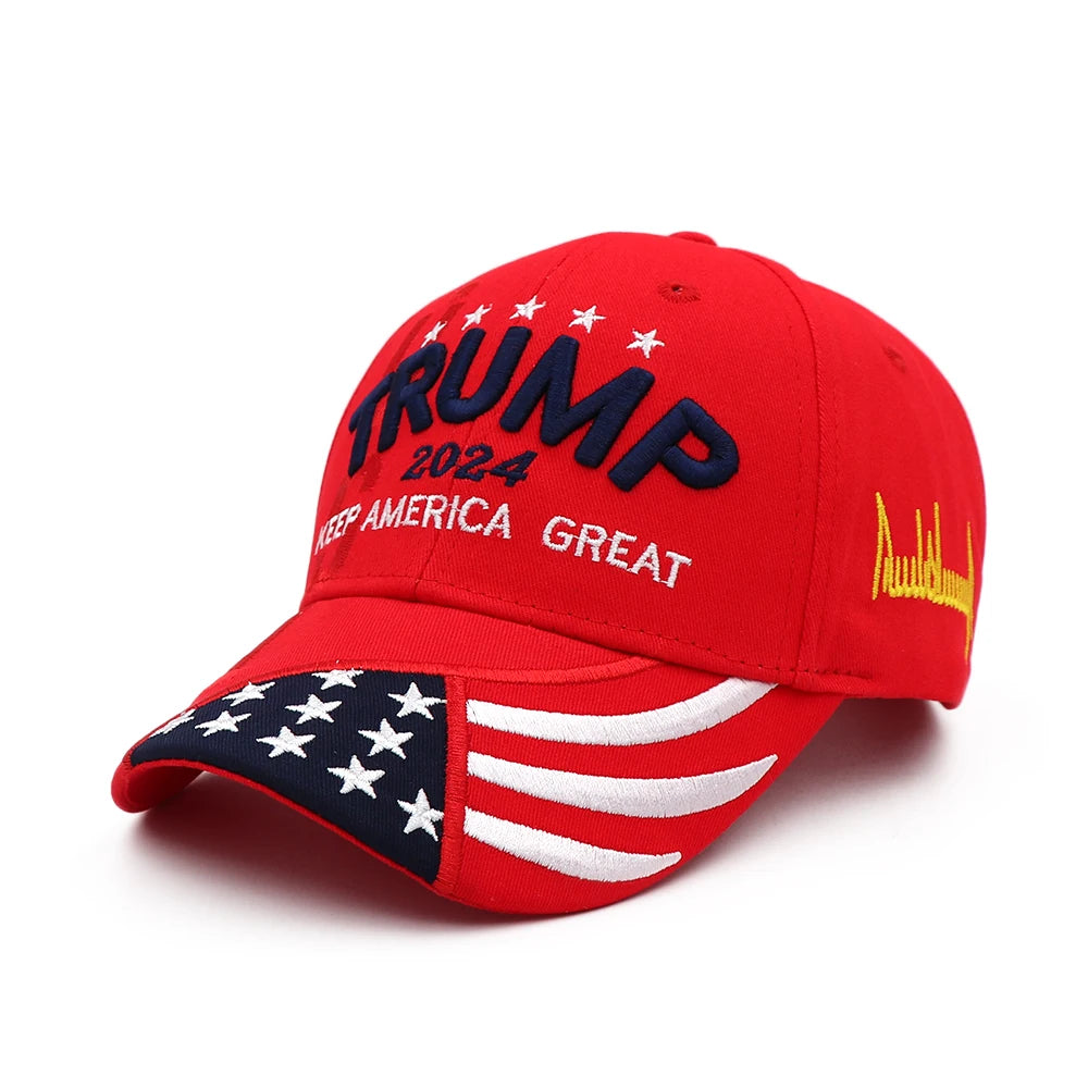 Pro-Trump - Embroidered Donald Trump 2024 Keep America Great Hat